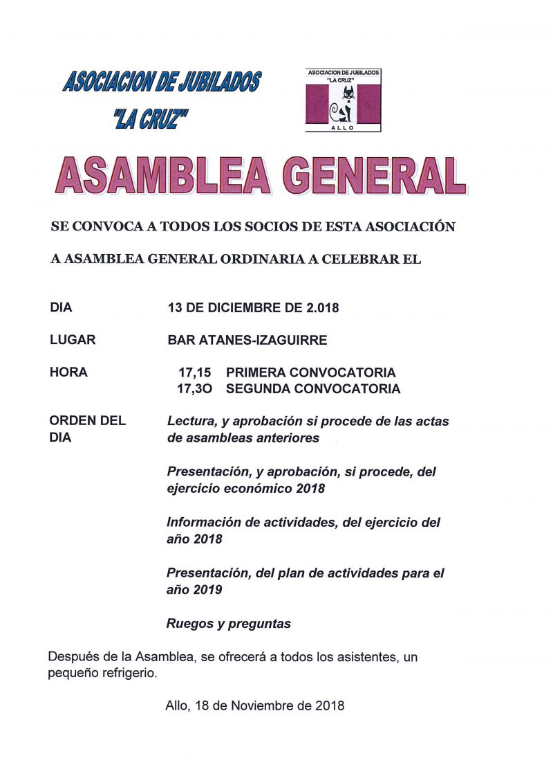 ASAMBLEA GENERAL