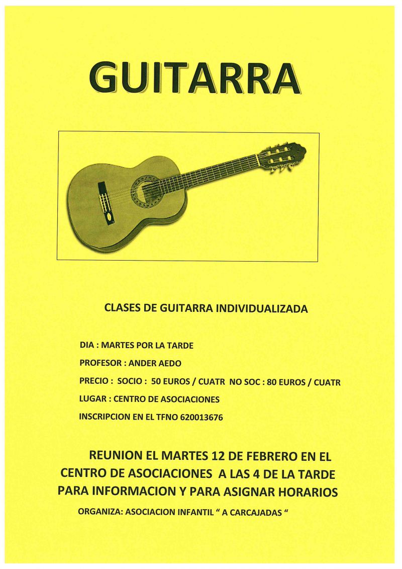 CLASES DE GUITARRA