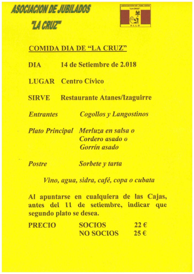 COMIDA DÍA DE LA CRUZ