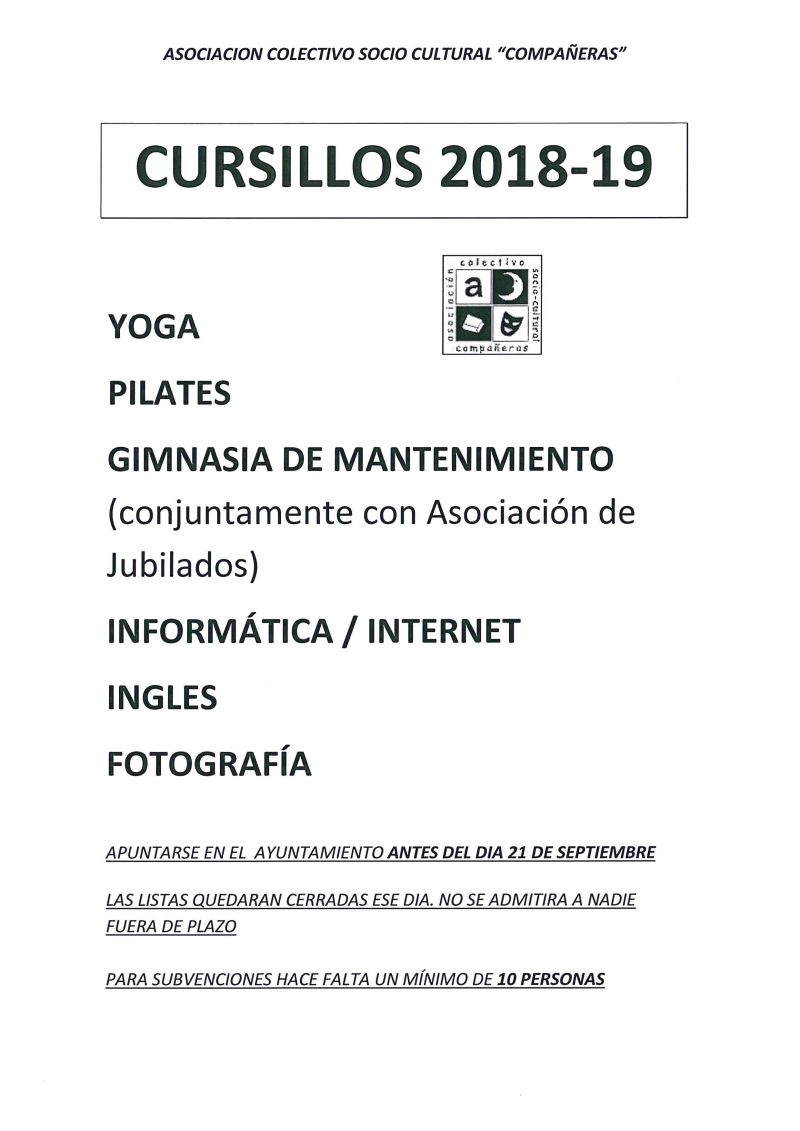 CURSOS 2018/2019