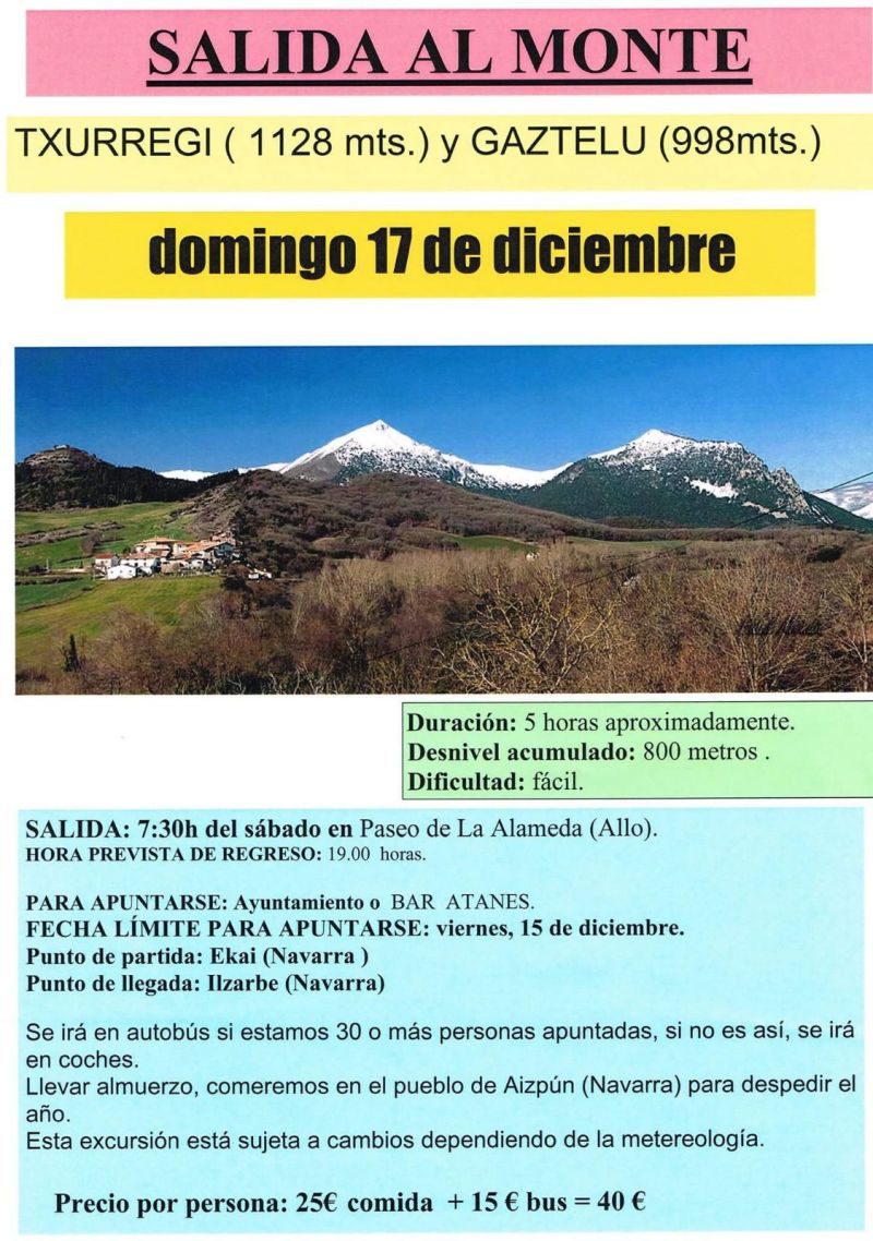 Salida al Monte