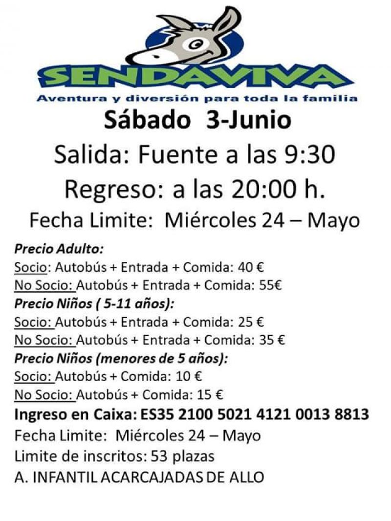 EXCURSIÓN A SENDAVIVA