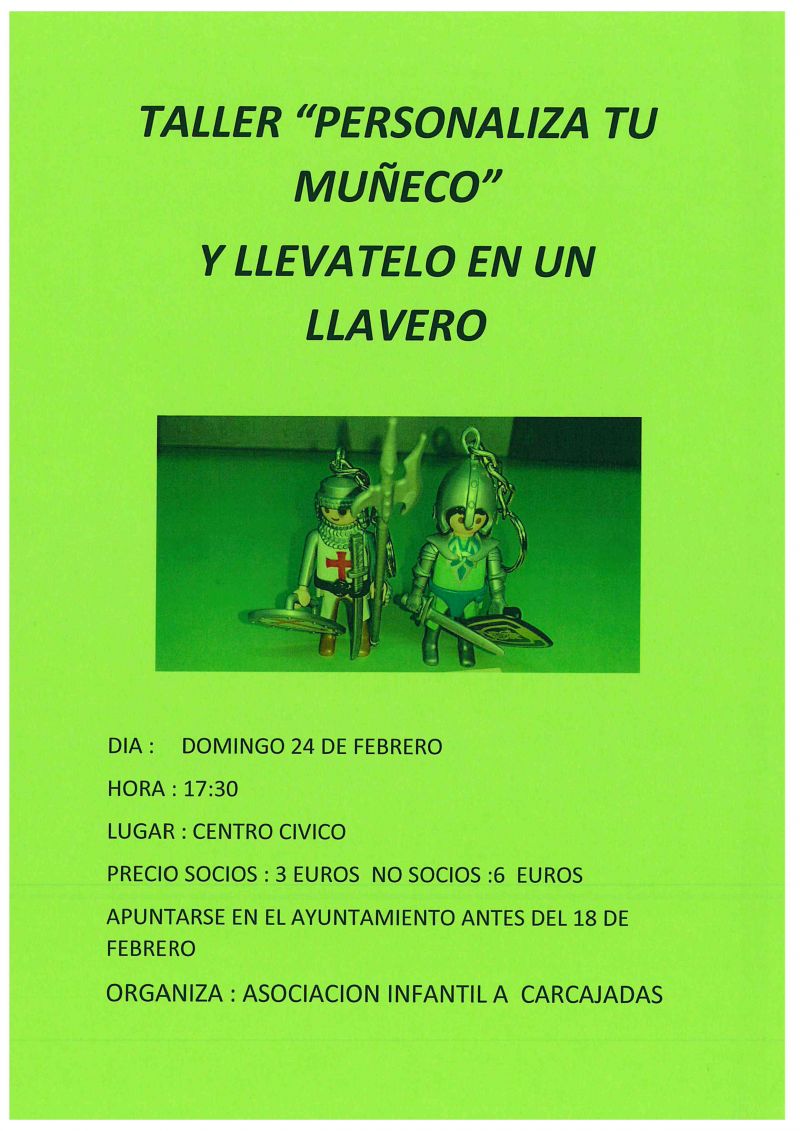 TALLER DE PLAYMOBIL