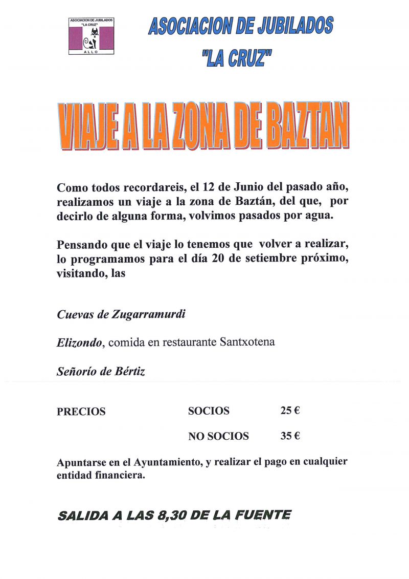 VIAJE A LA ZONA DE BAZTAN