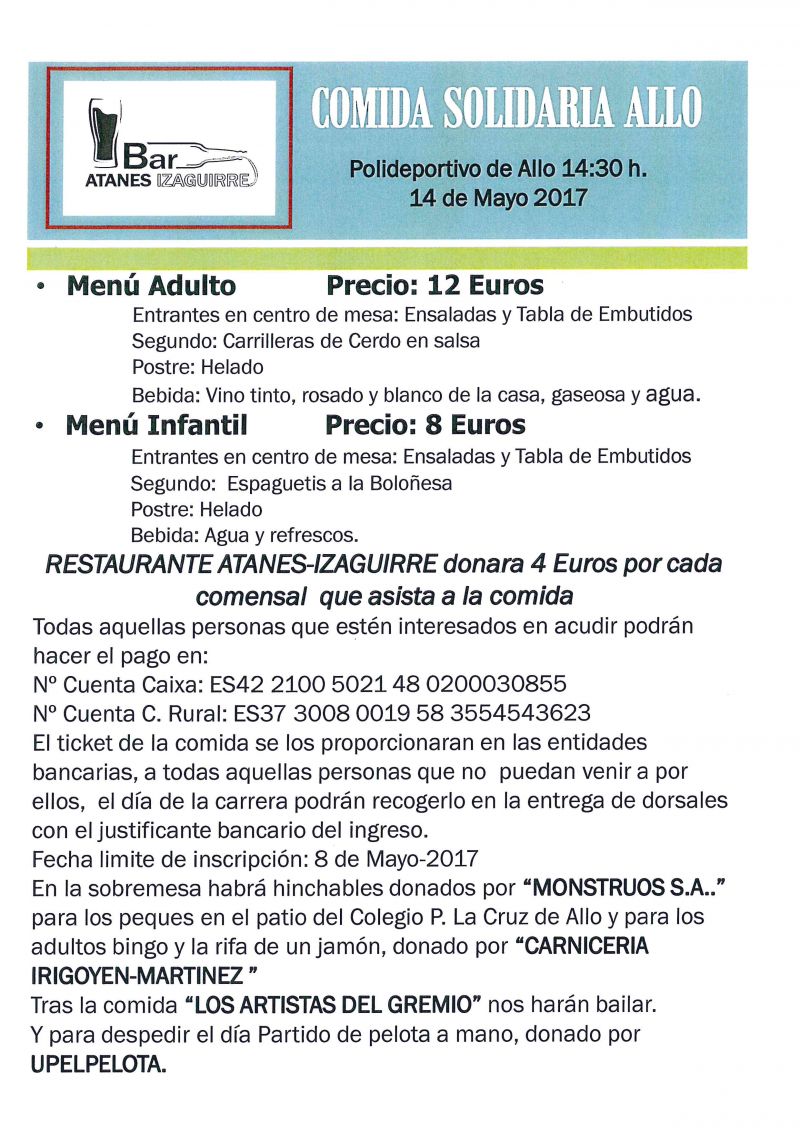 COMIDA SOLIDARIA ALLO