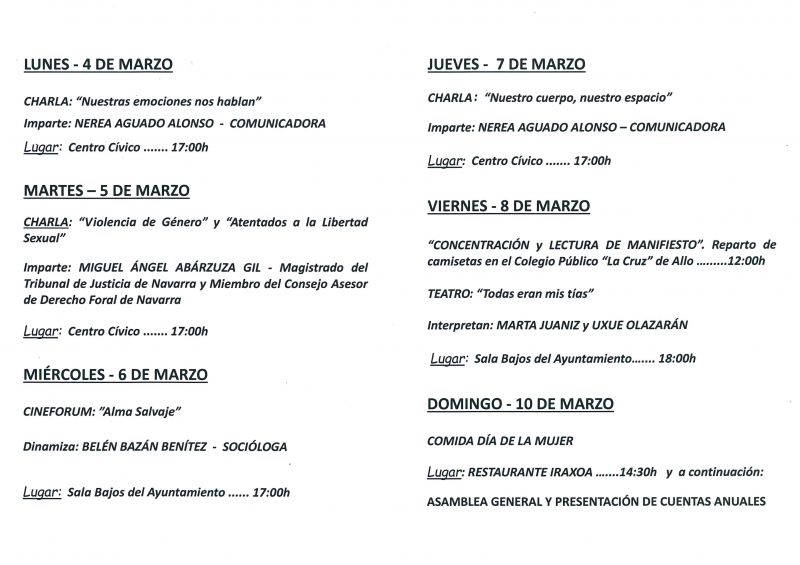 SEMANA CULTURAL COMPAÑERAS