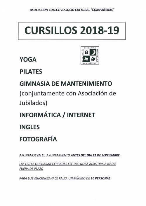 CURSOS 2018/2019
