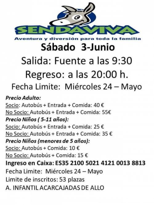 EXCURSIÓN A SENDAVIVA