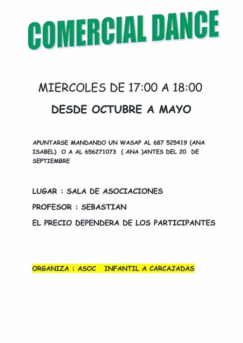 Curso Comercial Dance