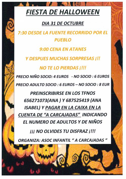 Fiesta Halloweeen - Asociación Infantil 