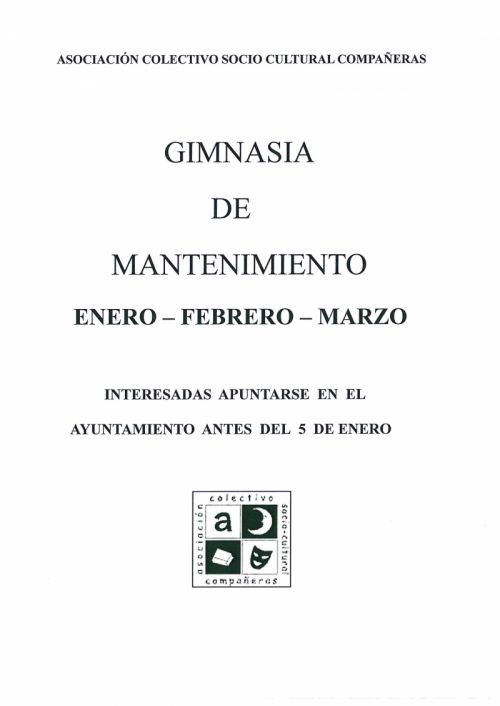 GIMNASIA DE MANTENIMIENTO