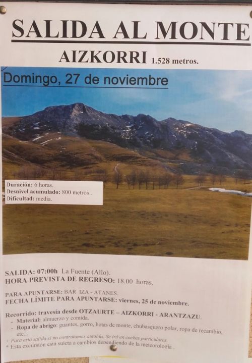 Salida al Monte