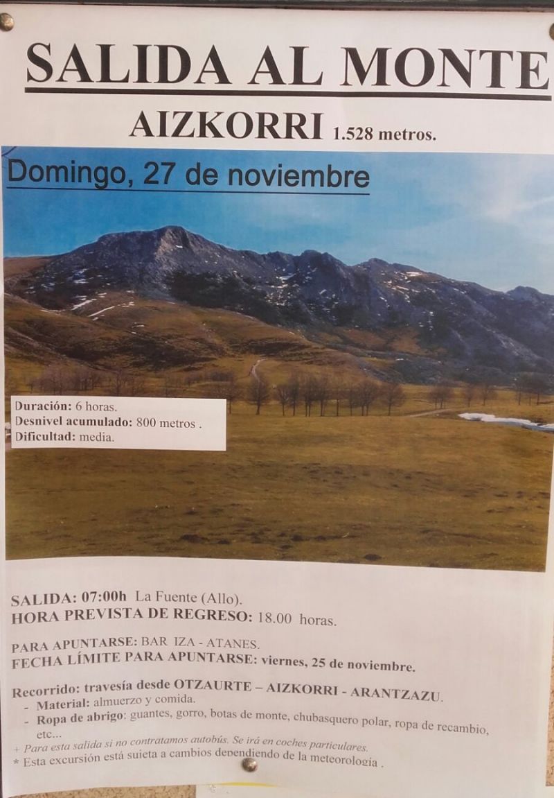 Salida al Monte