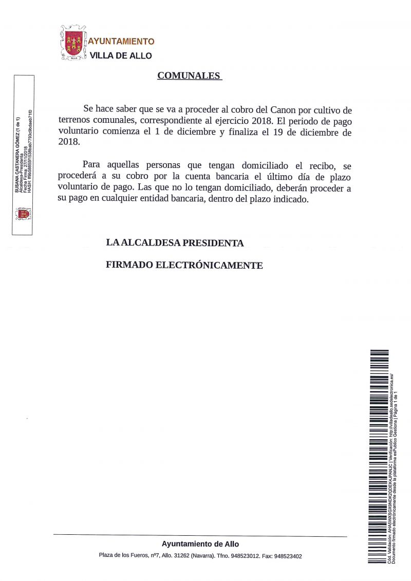 bando comunales