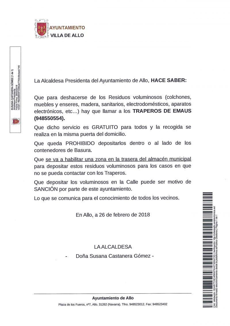 RESIDUOS VOLUMINOSOS