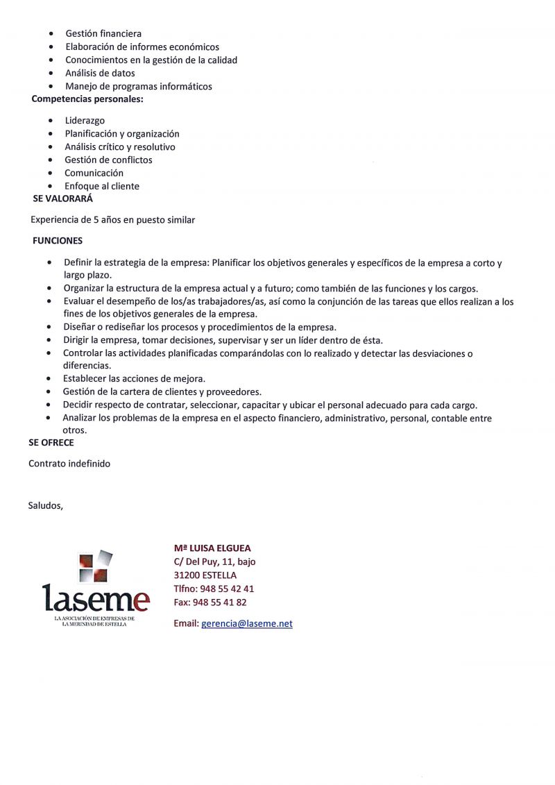 OFERTAS DE EMPLEO