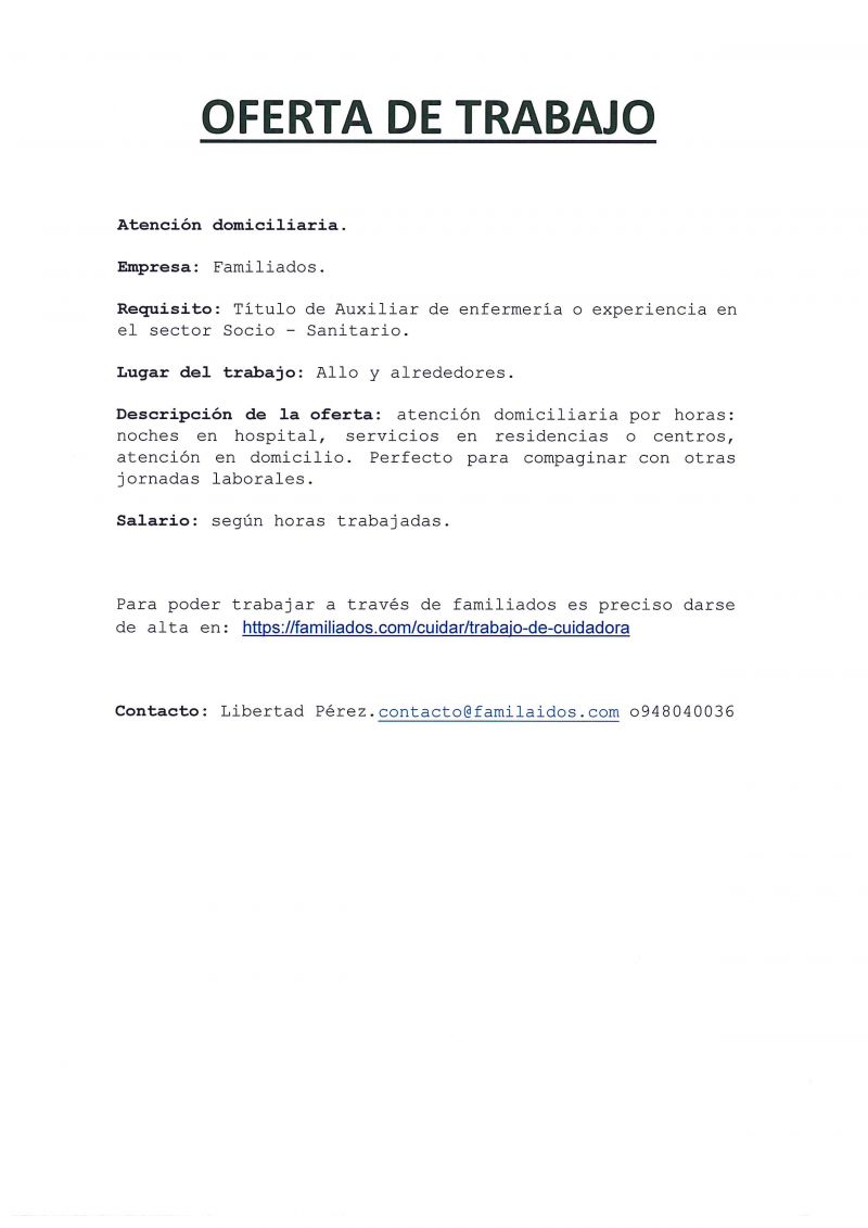 OFERTAS DE EMPLEO