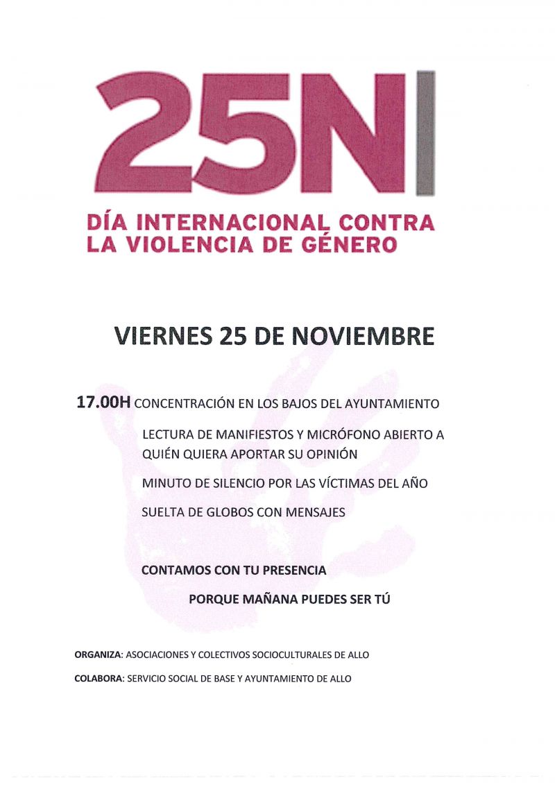DÍA INTERNACIONAL CONTRA LA VIOLENCIA DE GÉNERO