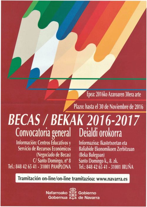 Convocatoria general de Becas y Ayudas