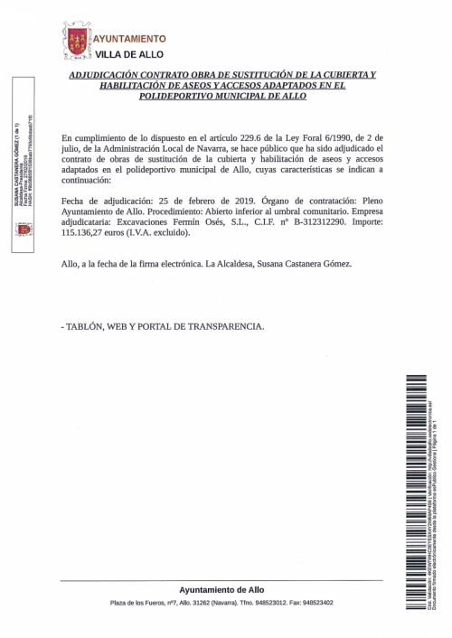 ADJUDICACIÓN CONTRATO