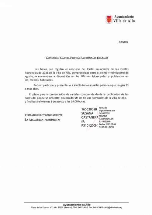 BANDO ANUNCIADOR CONCUROS
