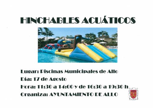 HINCHABLES EN LA PISCINA