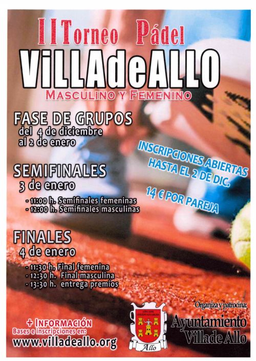 II TORNEO DE PADEL VILLAdeALLO