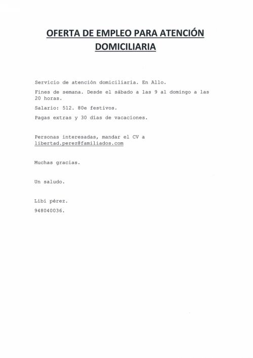 OFERTAS DE EMPLEO
