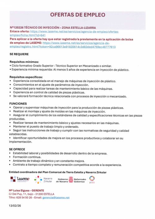 OFERTA DE EMPLEO