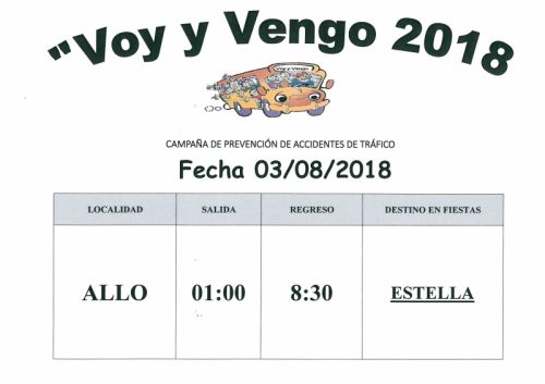 VOY Y VENGO 2018