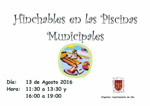 Hinchables en la piscina Municipal