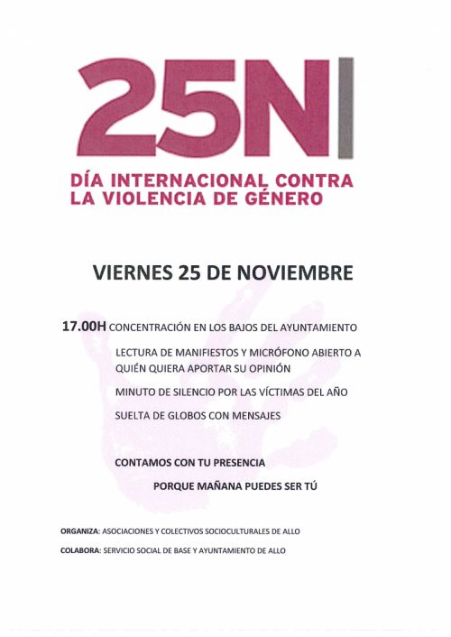 DÍA INTERNACIONAL CONTRA LA VIOLENCIA DE GÉNERO