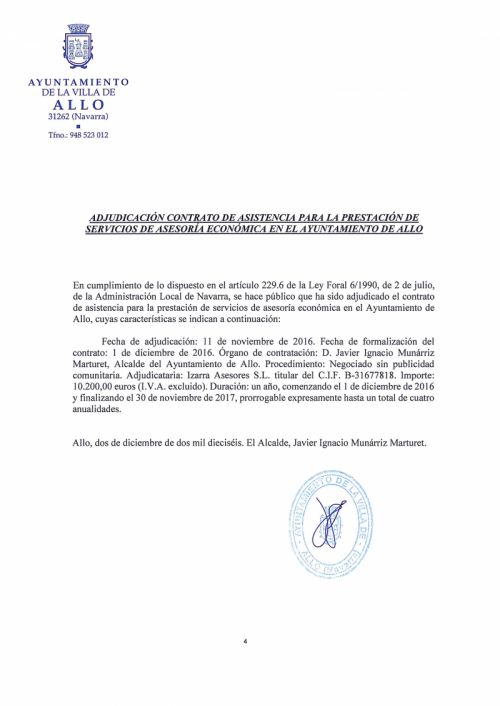 ADJUDICACIÓN CONTRATO