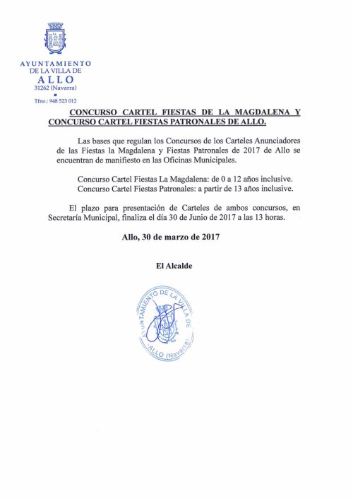 CONCURSO CARTELES FIESTAS