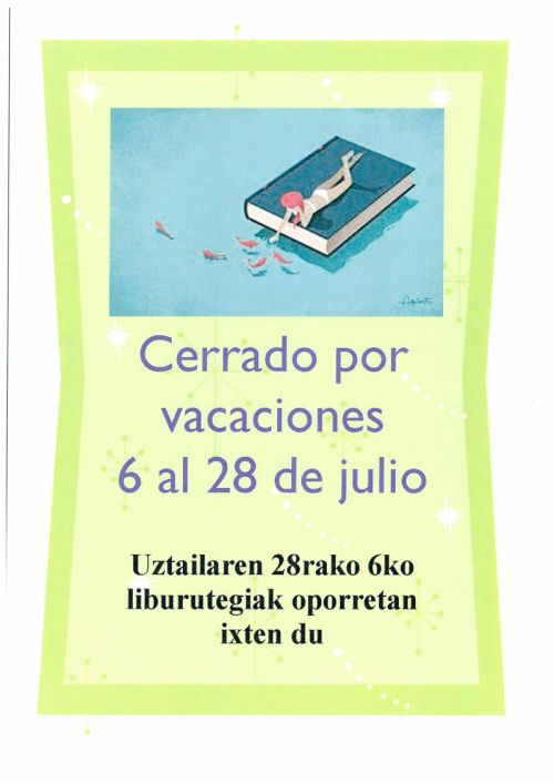 Vacaciones Biblioteca