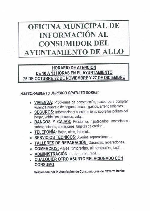 Oficina del Consumidor Irache