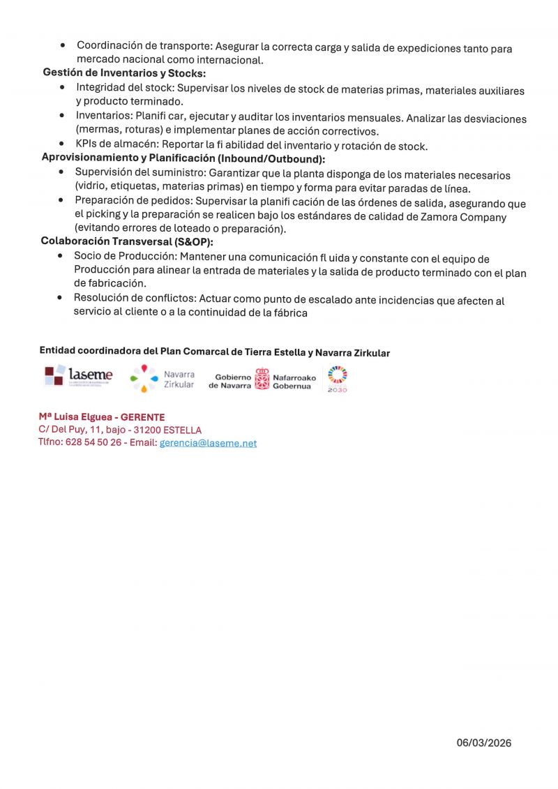 OFERTA DE EMPLEO LASEME