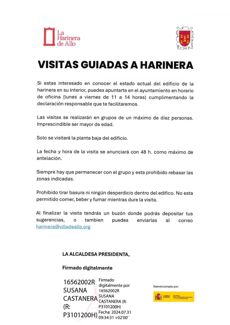 Visitas Guiadas Harinera